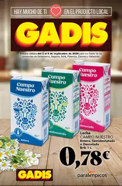 Vista previa del folleto de la tienda Gadis válido desde el 03/09/2026 