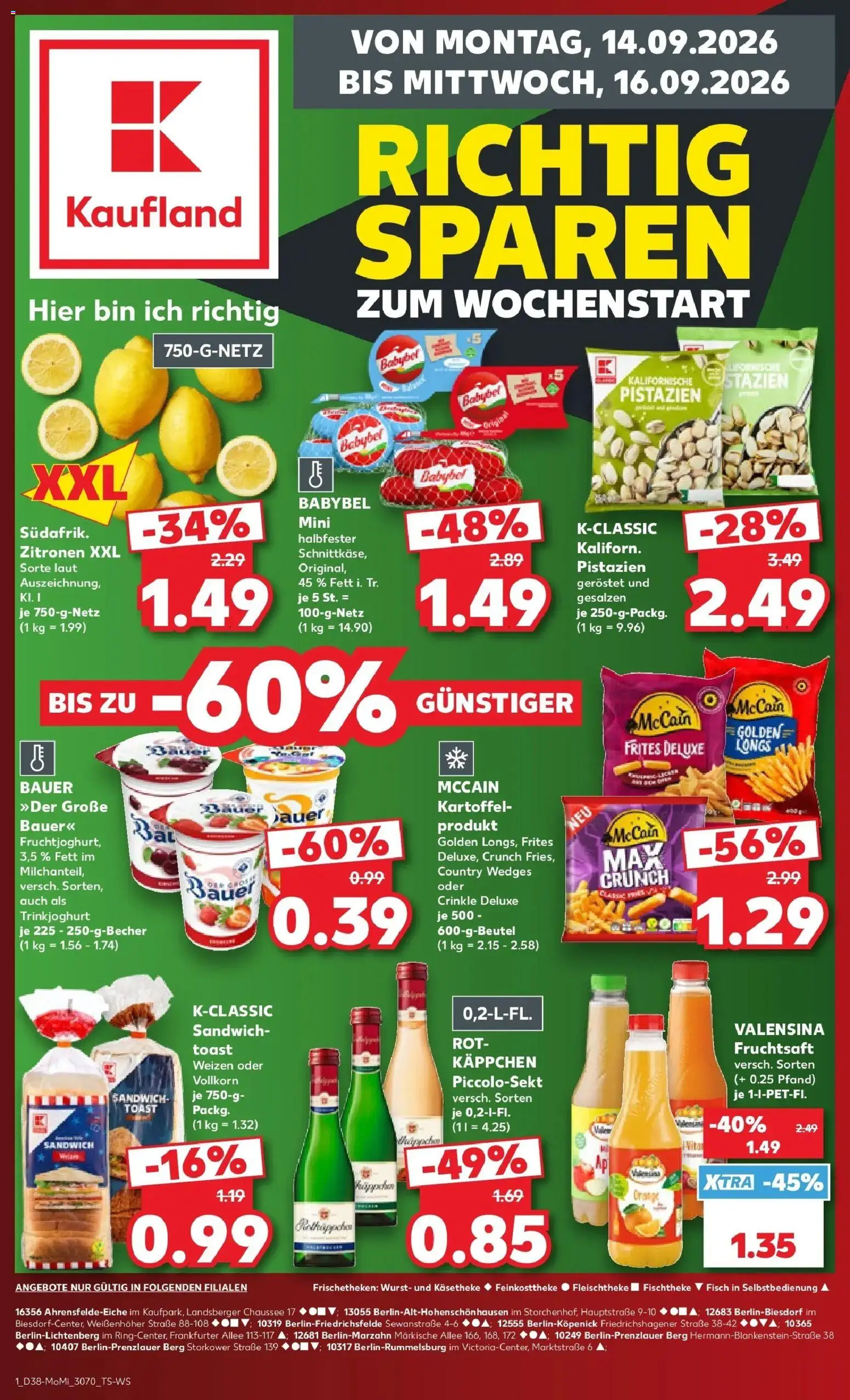 Vorschau von dem Prospekt des Geschäftes Kaufland, gültig ab dem 14.09.2026