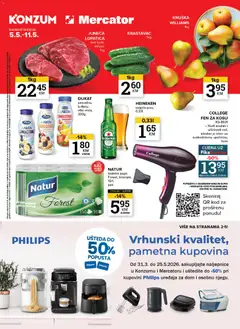 Pregled letka Katalog 5.5. - 11.5 trgovine KONZUM vrijedi od 05.05.2026