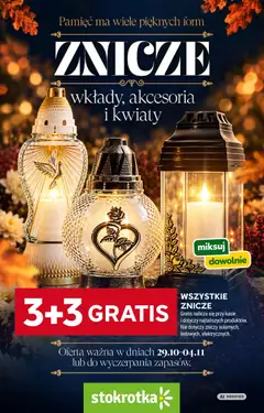 Pogląd gazetki "Stokrotka gazetka - Katalog Znicze" ze sklepu Stokrotka ważnej od 29.10.2026