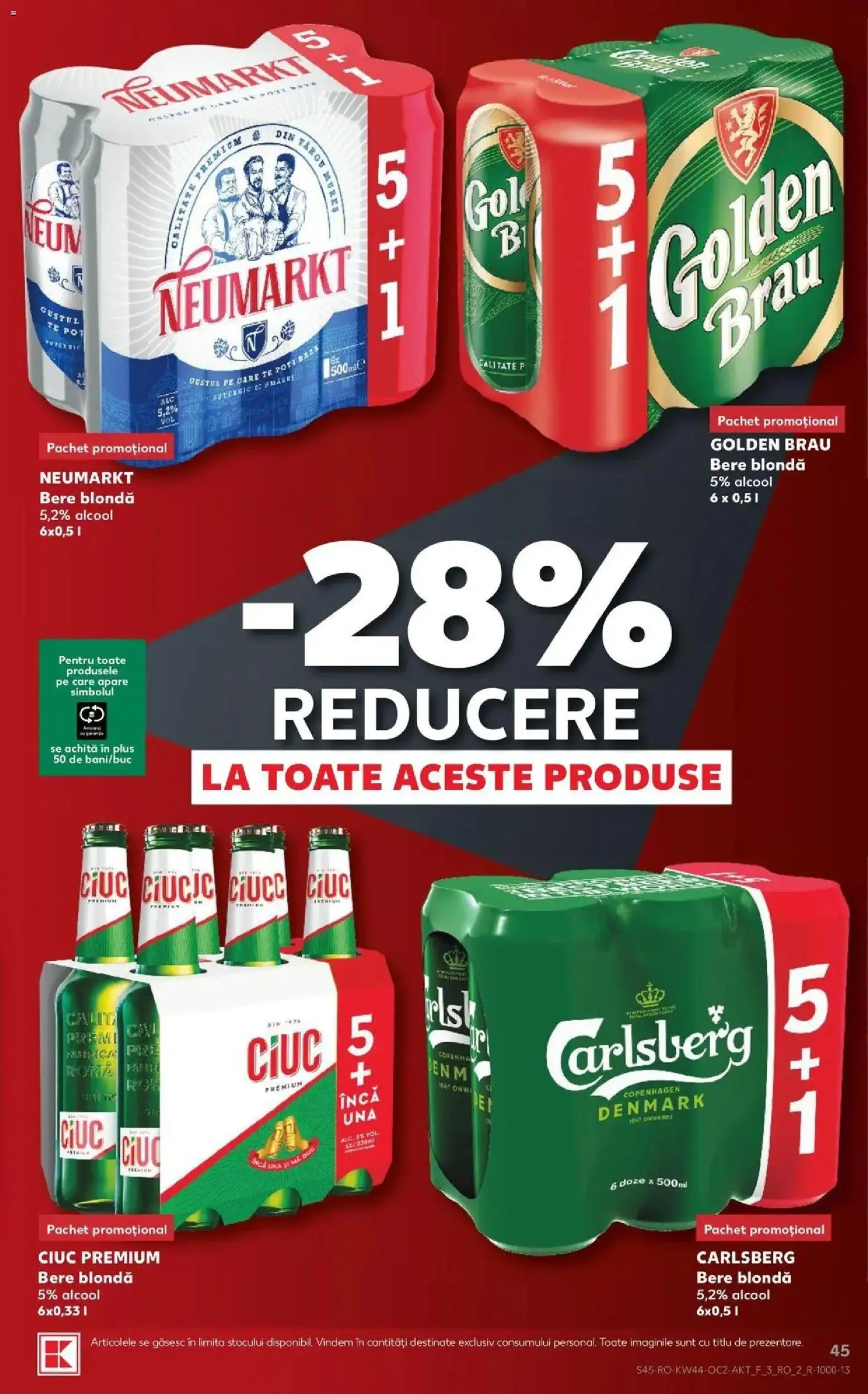 Previzualizarea de cataloage: Kaufland Kaufland Satu Mare valabil de la 28.10.2026 - Bere, Plus, Premium, Golden Brau