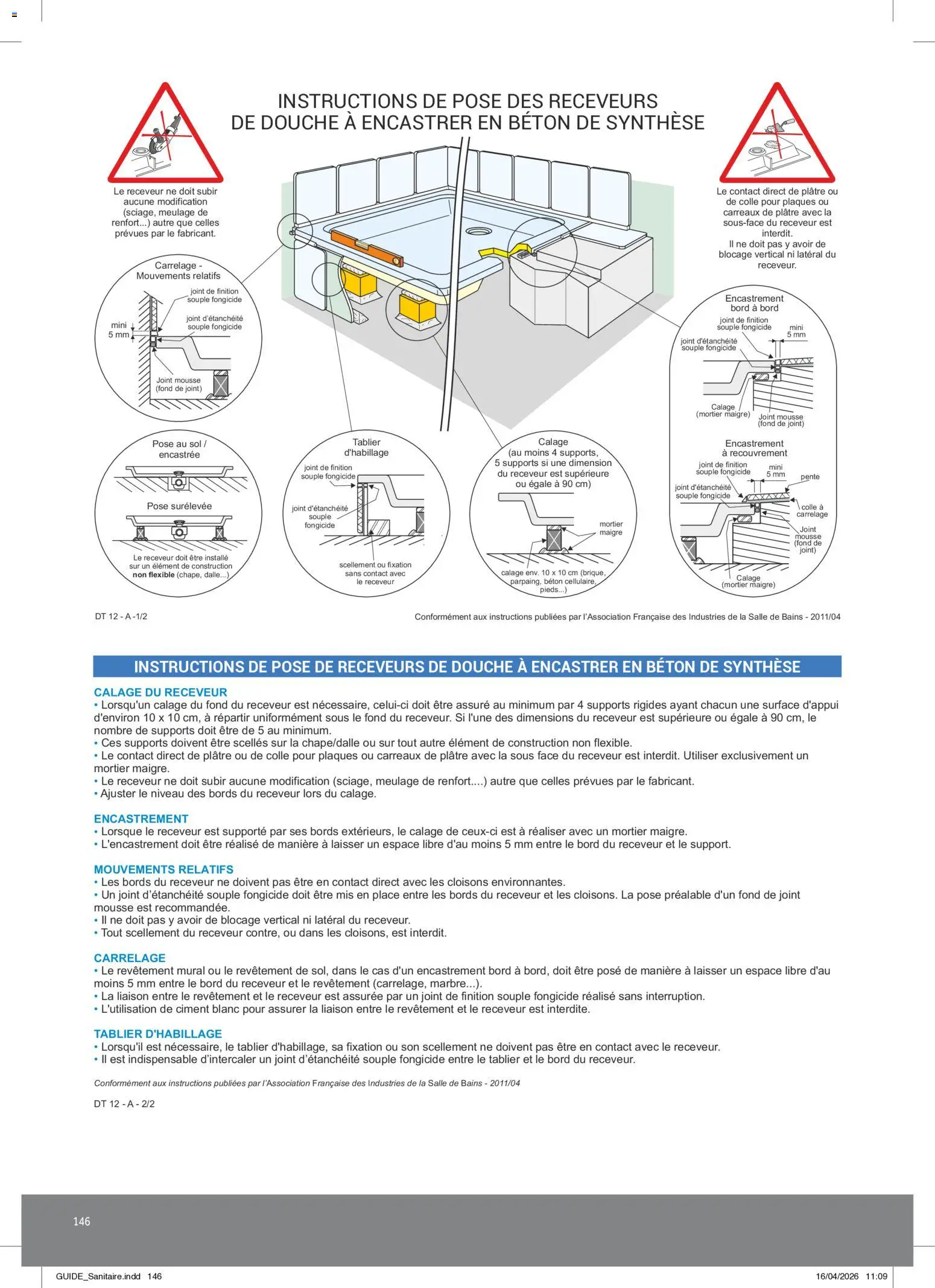 Prévisualisation de Rexel - Brochure Sanitaire du magasin Rexel formulaire valide 20/04/2026 - Carrelage, Mortier, Douche, Mousse, Dalle, Colle, Plâtre, Tablier