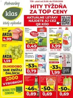Náhľad Klas letáku platného od 21.09.2026