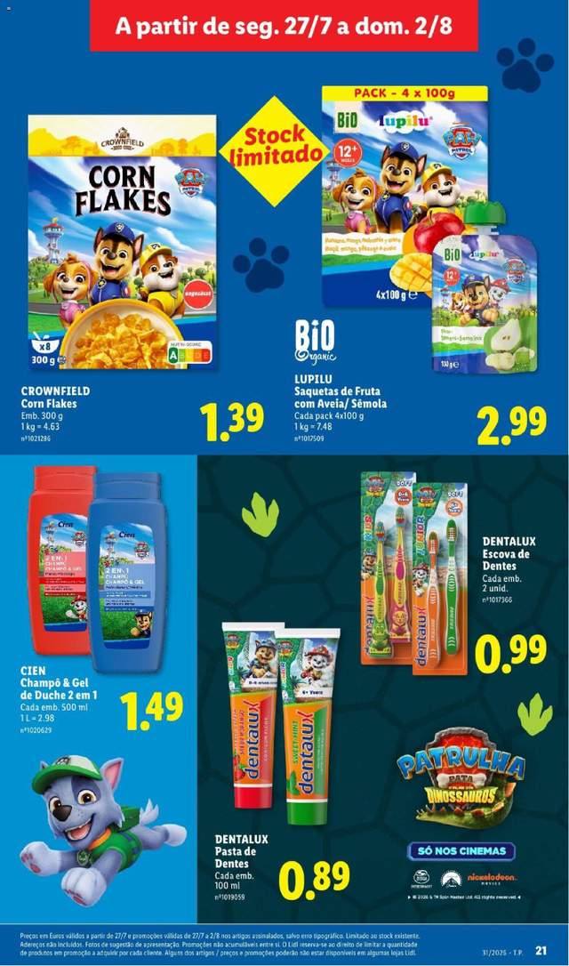 Novo folheto Lidl a partir de 27/07