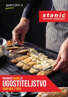 Pregled letka Stanić Diskont ProHoreca trgovine Stanić Diskont vrijedi od 26.06.2026