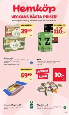 Förhandsgranska reklamblad Hemköp erbjudanden från butik Hemköp gäller från 12/10/2026