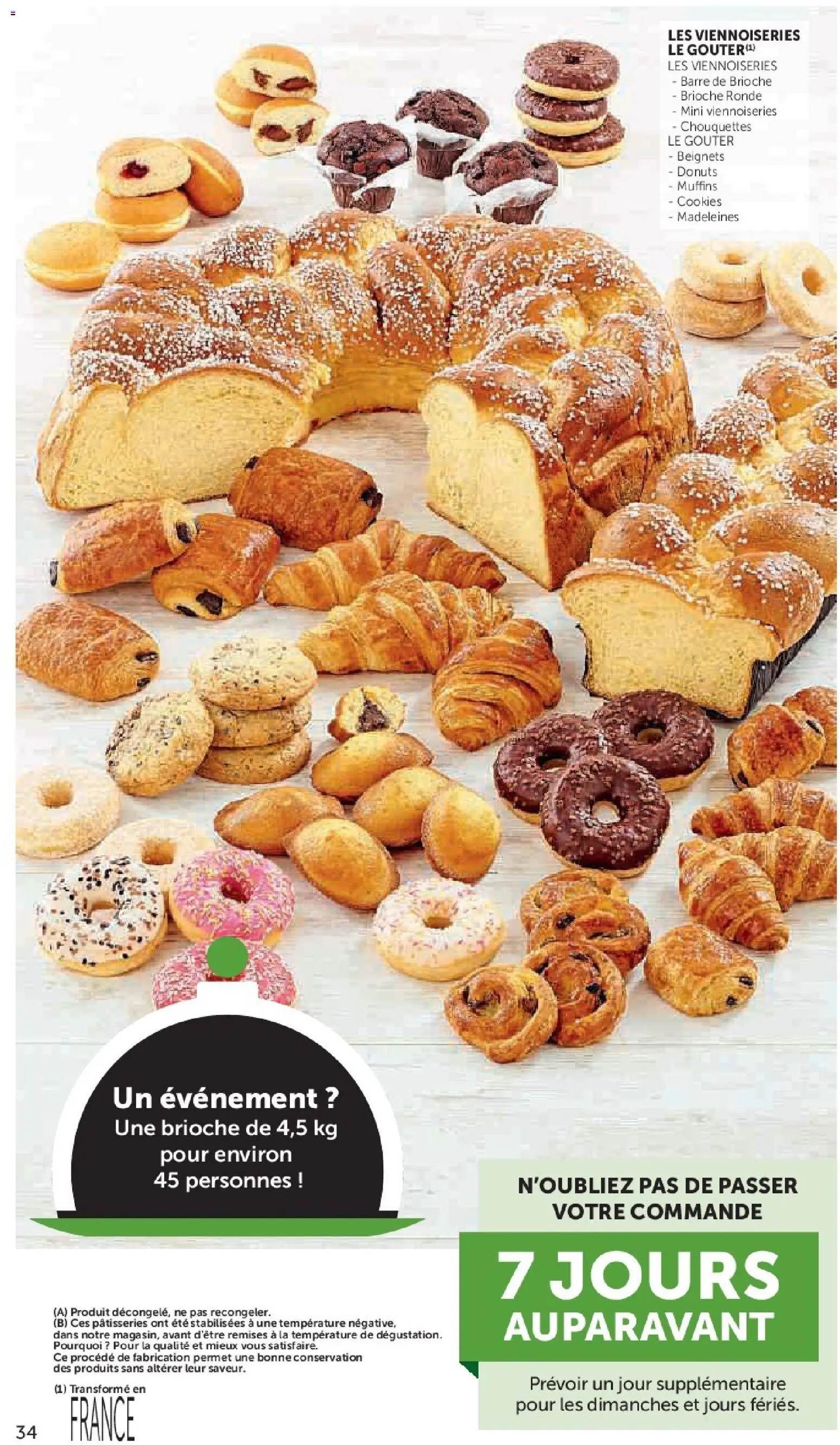 Prévisualisation de Super U - La carte Printemps Été du magasin Super U formulaire valide 03/03/2026 - Cookies, Madeleines, Muffins, Brioche, Viennoiseries