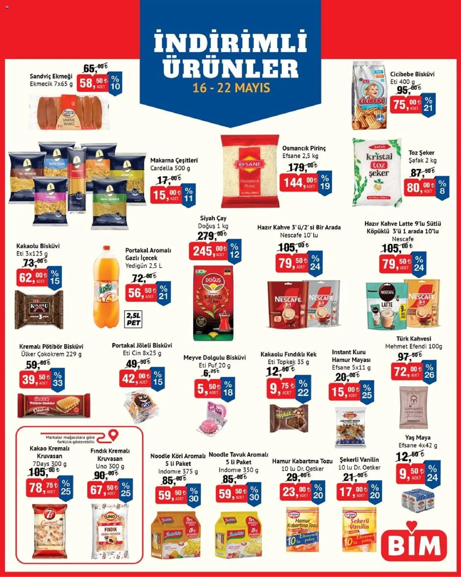 BİM BİM - İndirimli Ürünler 16.05.2026 - Broşürünün önizlemesi