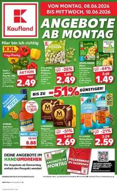 Vorschau von dem Prospekt des Geschäftes Kaufland, gültig ab dem 08.06.2026