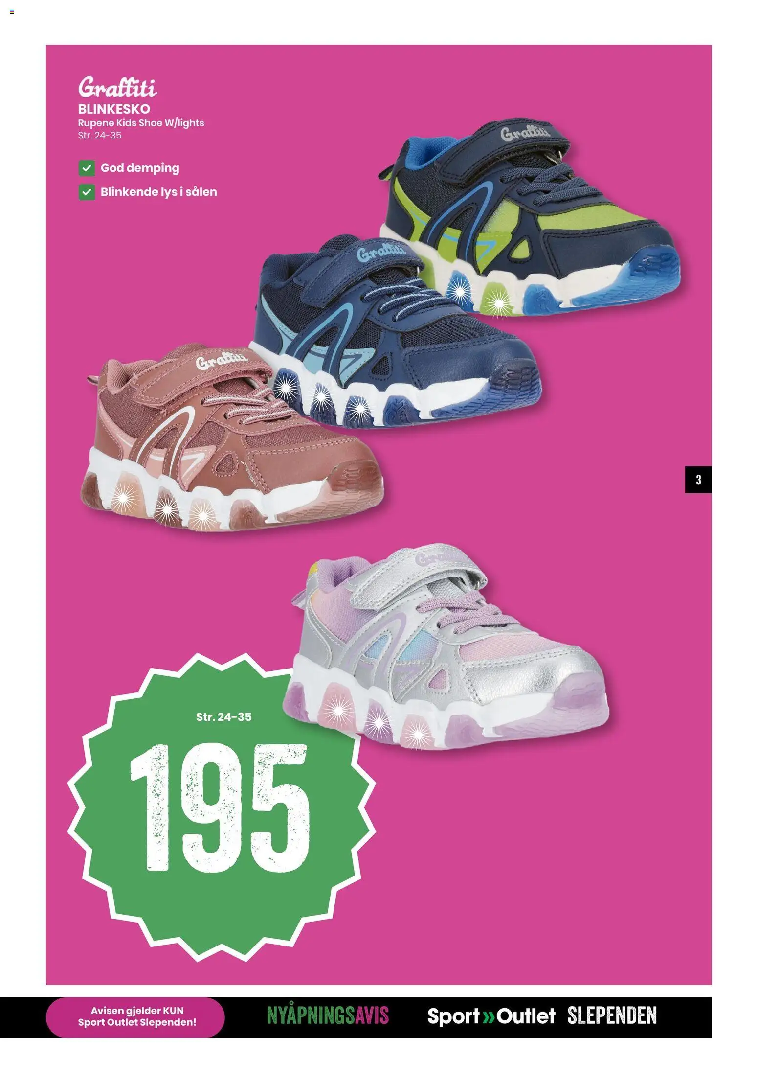 Forhåndsvis Sport Outlet Nyåpning Slependen fra butikk Sport Outlet gyldig fra 27/08/2026