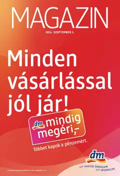DM Drogerie Markt - DM Drogerie Markt akciós újság megtekintése, amely érvényes 2026.09.03.-től