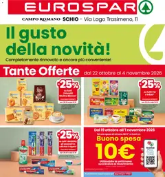 Anteprima dell'opuscolo Eurospar volantino Schio dal negozio Eurospar valido da 22/10/2026