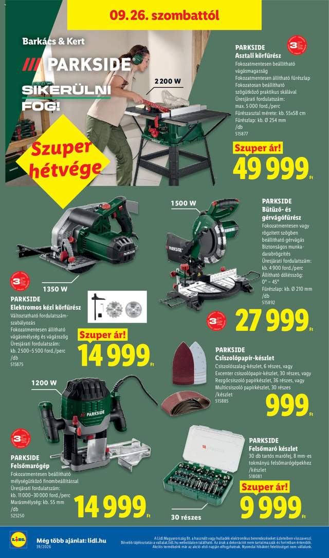 Új Lidl akciós újság 09.24.
