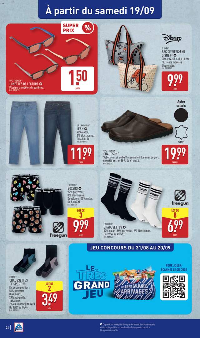 Nouveau catalogue Aldi à partir du 15/09