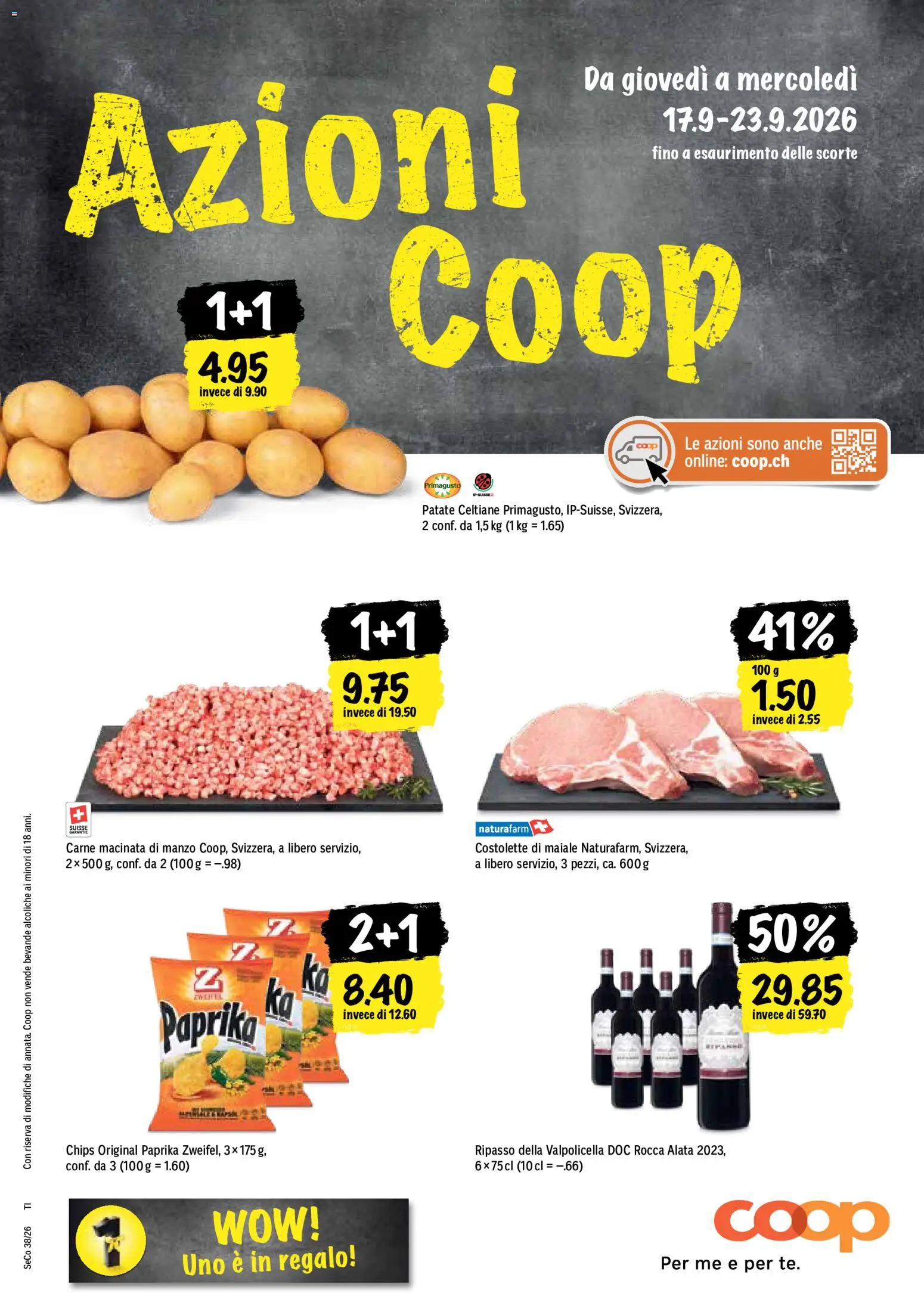 Vorschau des Merkblatts Coop aktionen IT vom Shop Coop gültig von 17.09.2026 bis 23.09.2026
