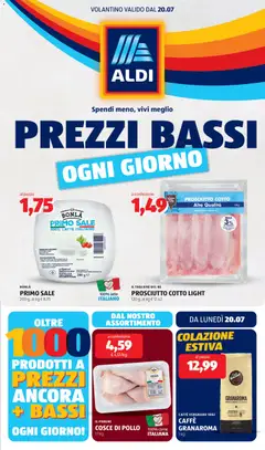 Anteprima dell'opuscolo Aldi volantino dal negozio Aldi valido da 20/07/2026