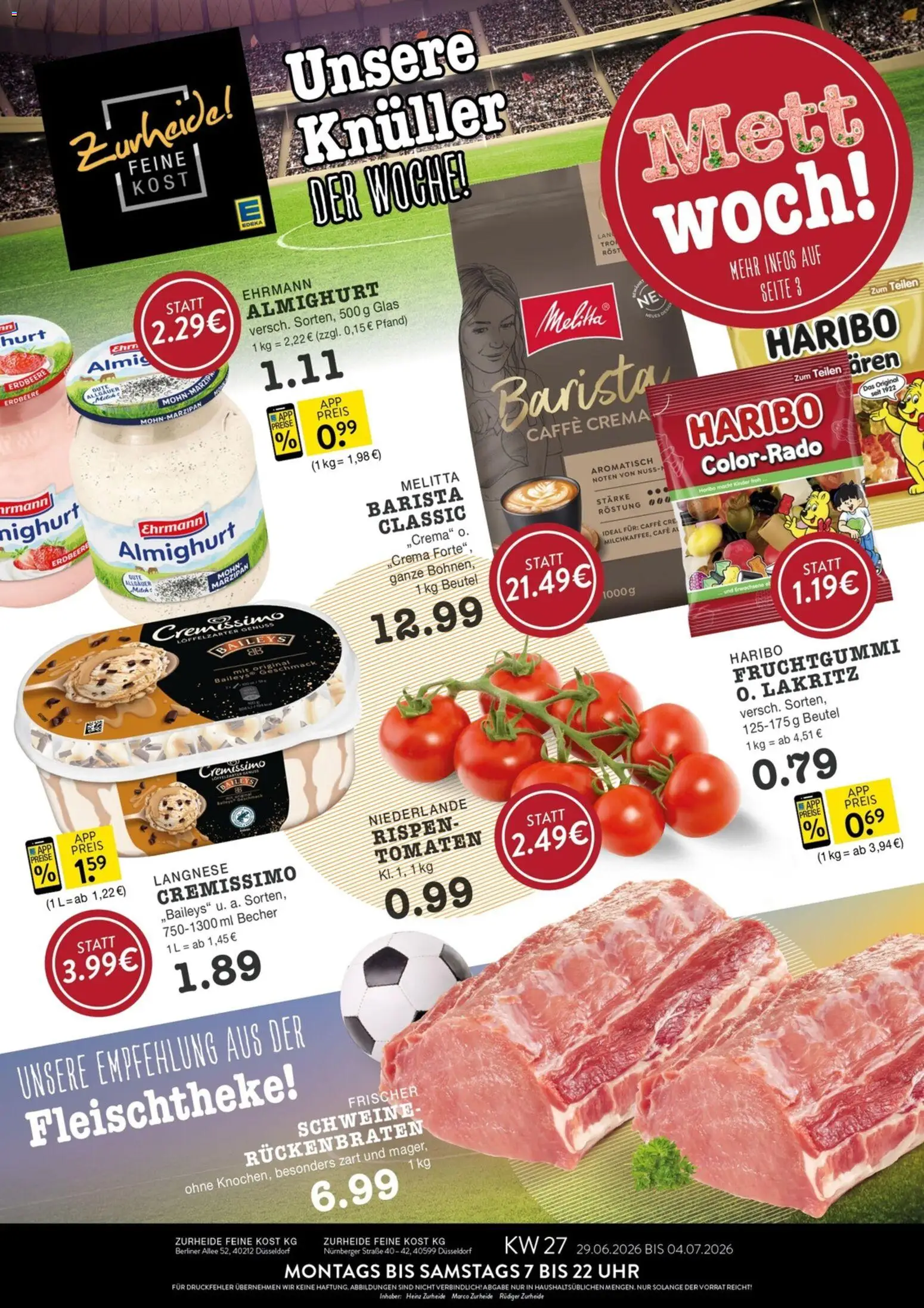 Vorschau von dem Prospekt des Geschäftes Edeka Zurheide, gültig ab dem 29.06.2026