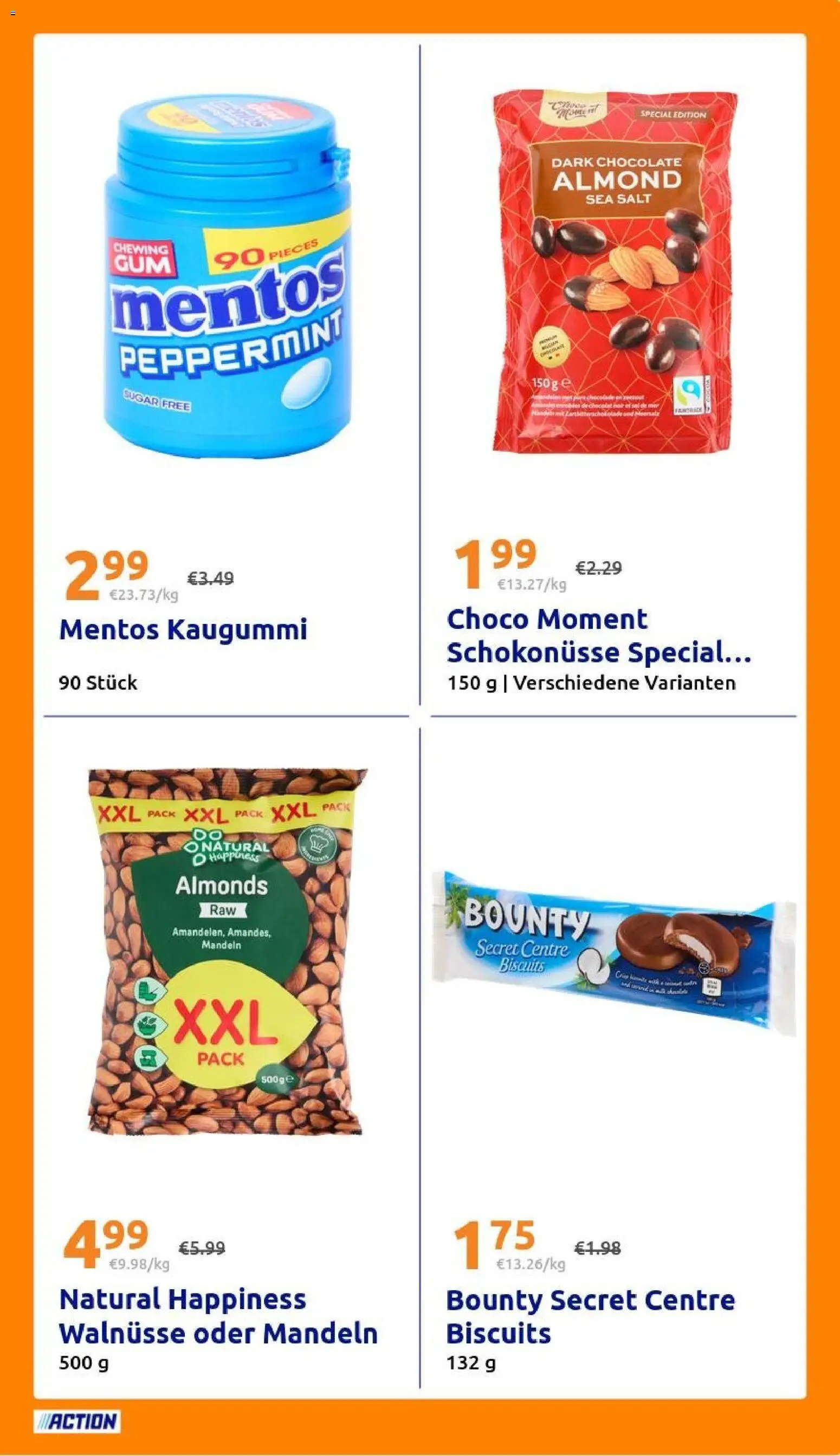 Vorschau von dem Prospekt des Geschäftes Action, gültig ab dem 28.10.2026 - Walnüsse, Mandeln, Kaugummi