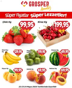 Grosper Grosper - Sebze ve meyve 22.05.2026 - Broşürünün önizlemesi