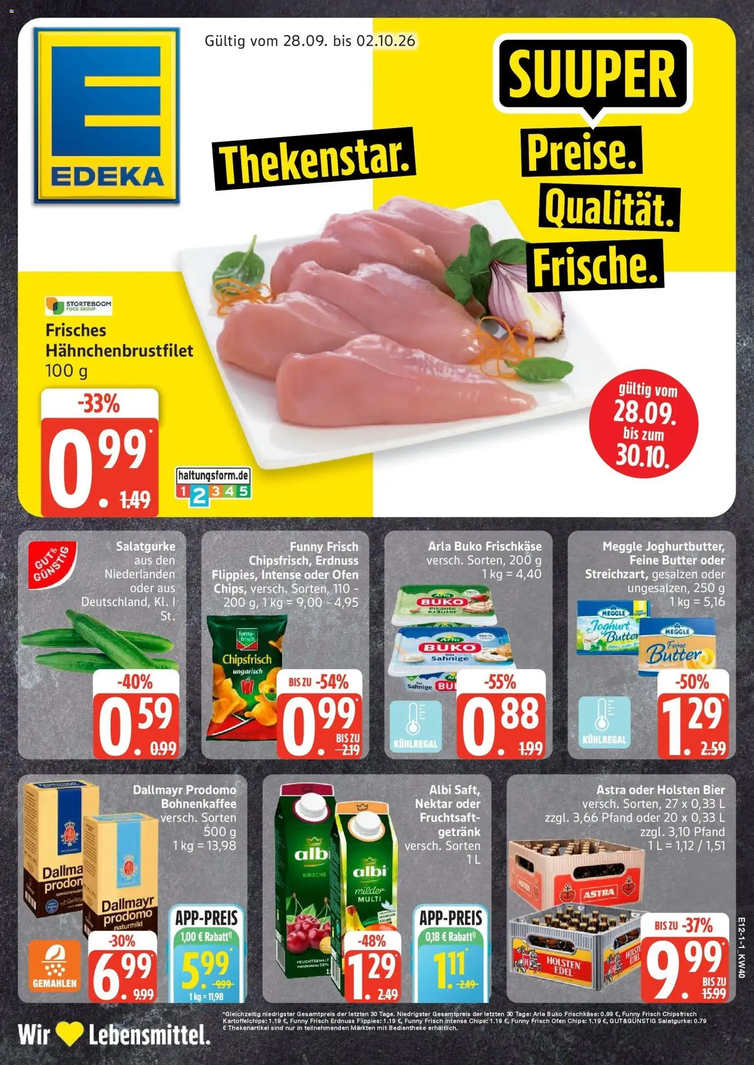 Vorschau von dem Prospekt des Geschäftes Edeka, gültig ab dem 28.09.2026
