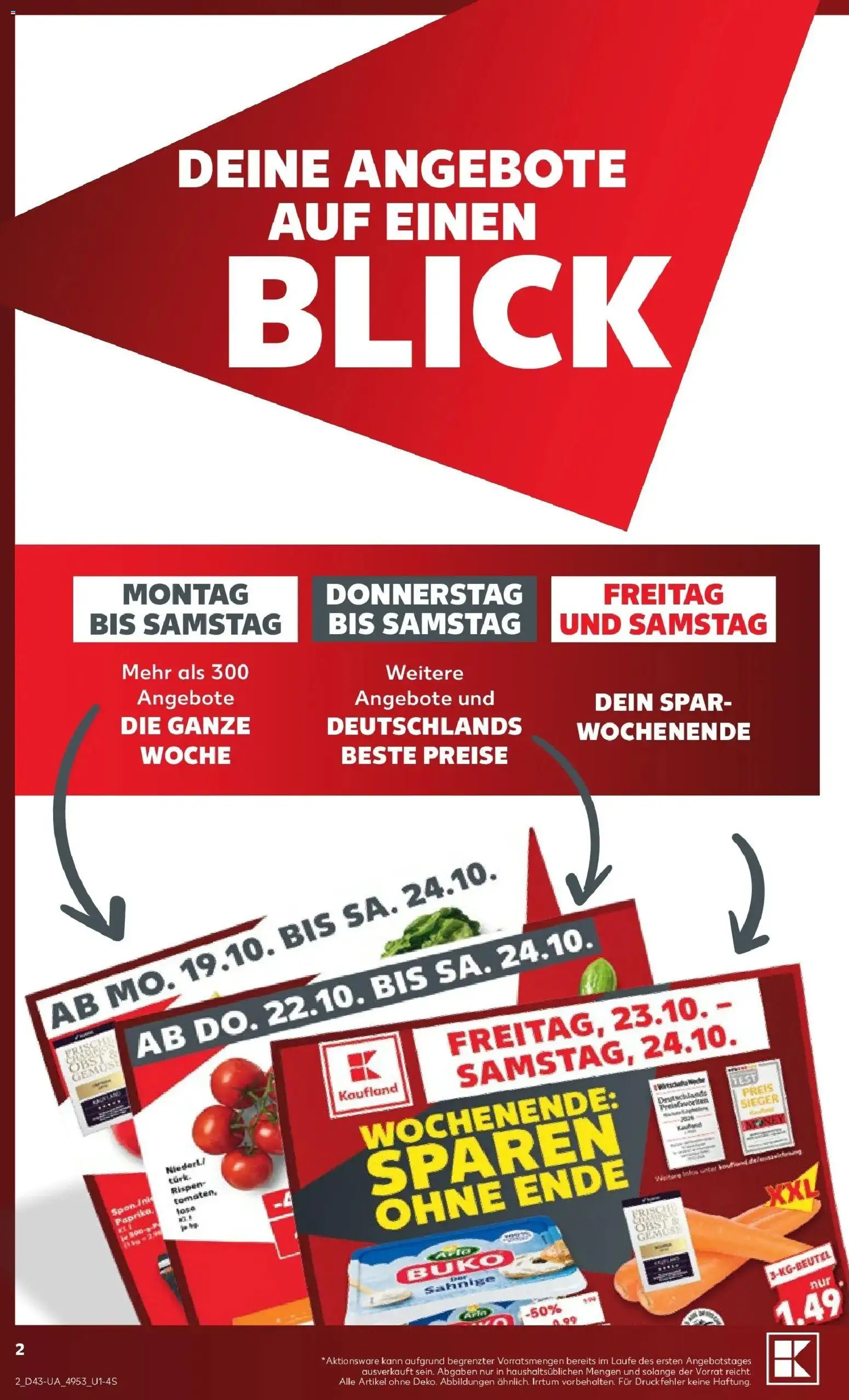 Vorschau von dem Prospekt des Geschäftes Kaufland, gültig ab dem 19.10.2026