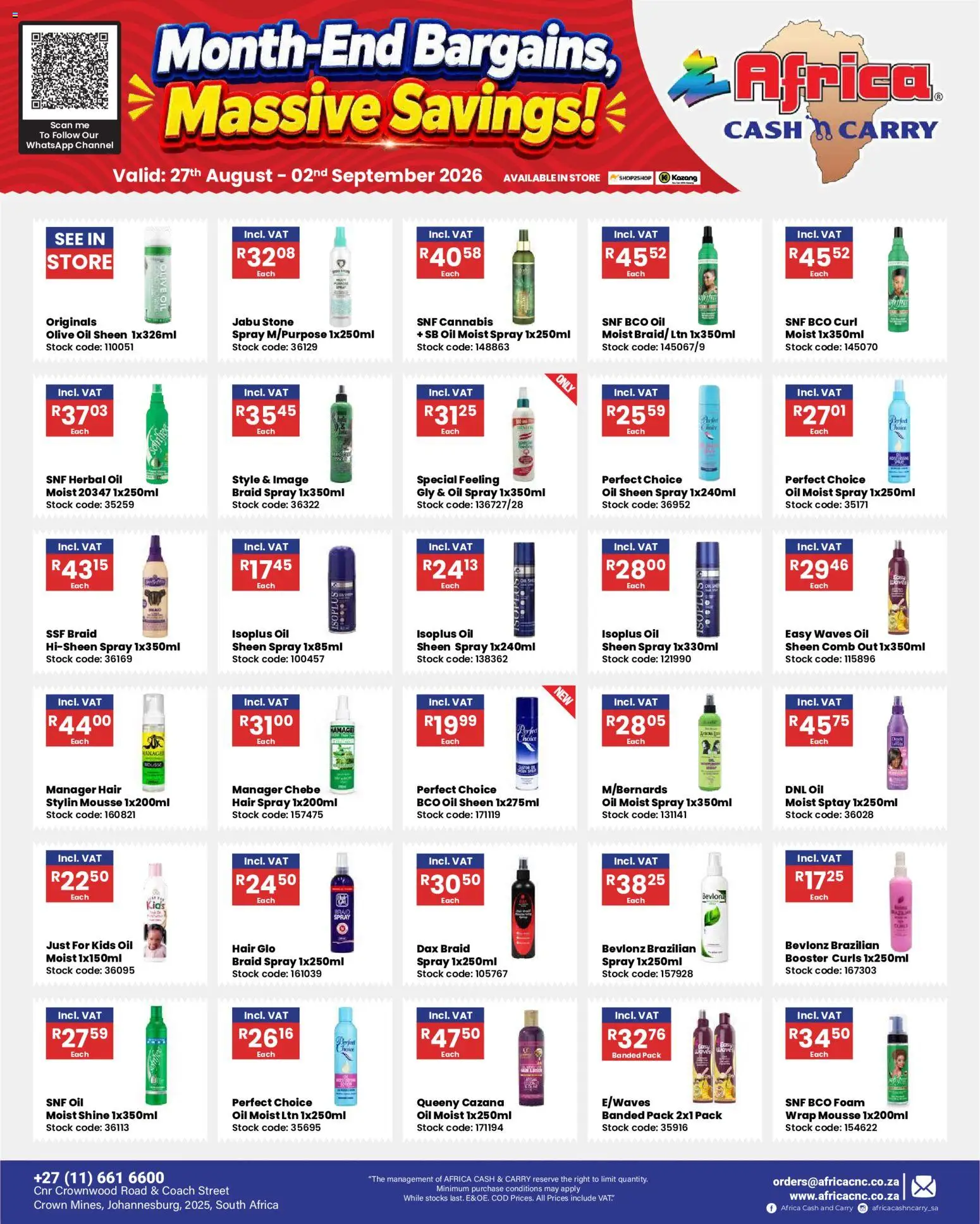 Preview of Africa Cash & Carry flyer valid from 27/08/2026