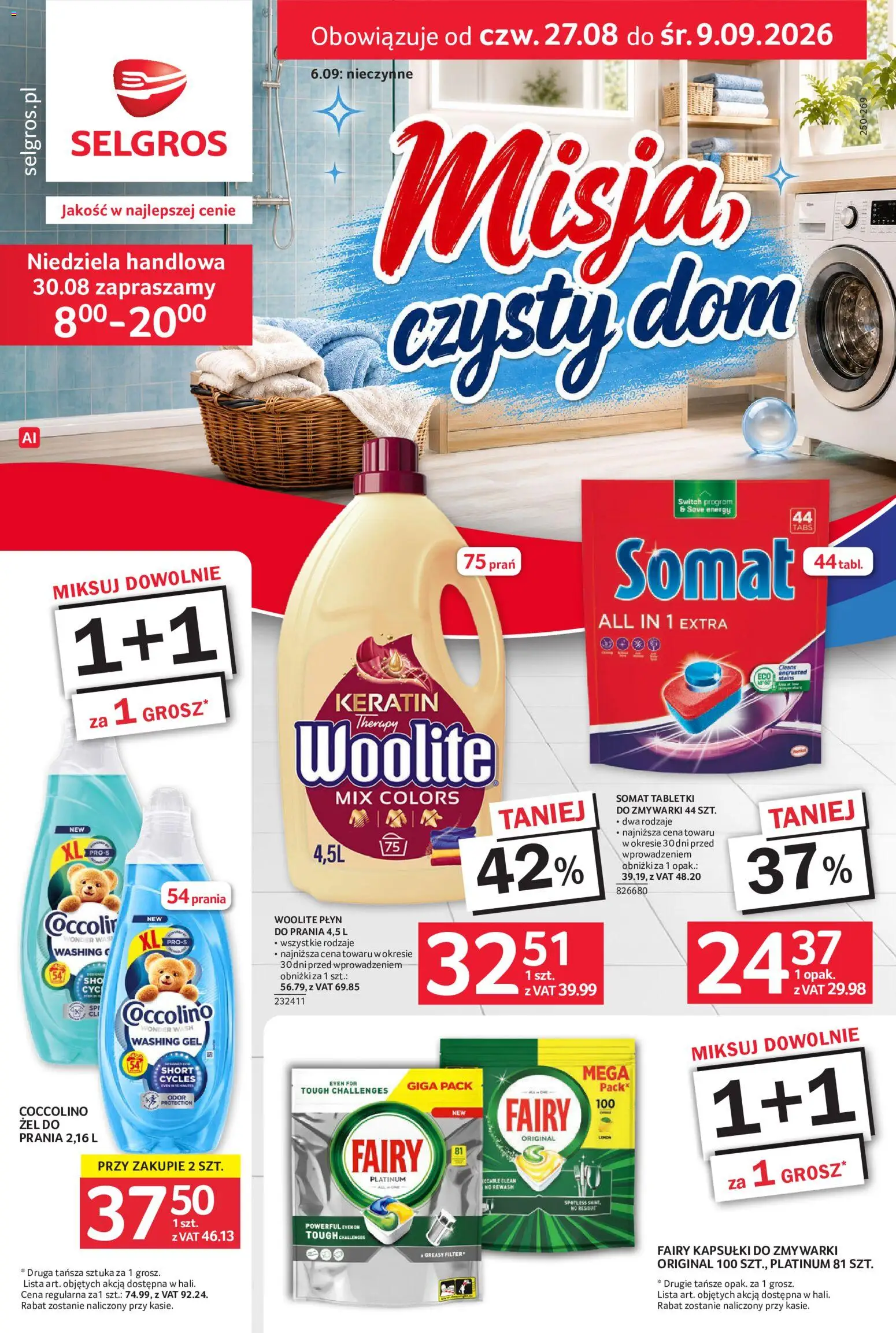 Pogląd gazetki "Selgros cash&carry gazetka - Sprzątanie" ze sklepu Selgros cash&carry ważnej od 27.08.2026