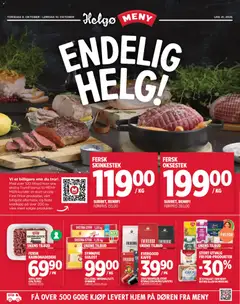 Forhåndsvis Meny Helgø kundeavis Endelig Helg fra butikk Meny gyldig fra 08/10/2026