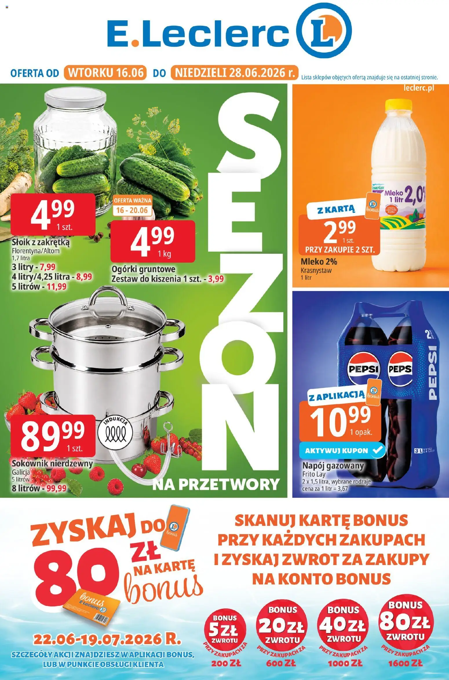 Pogląd gazetki "E.Leclerc gazetka - Tychy" ze sklepu E.Leclerc ważnej od 16.06.2026