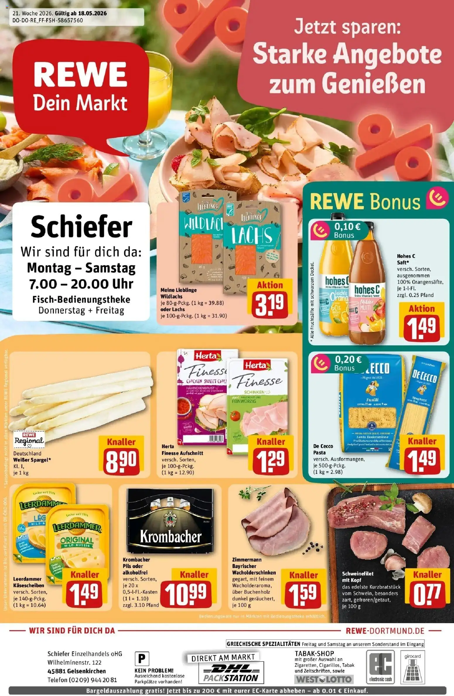Vorschau von dem Prospekt des Geschäftes Rewe, gültig ab dem 17.05.2026