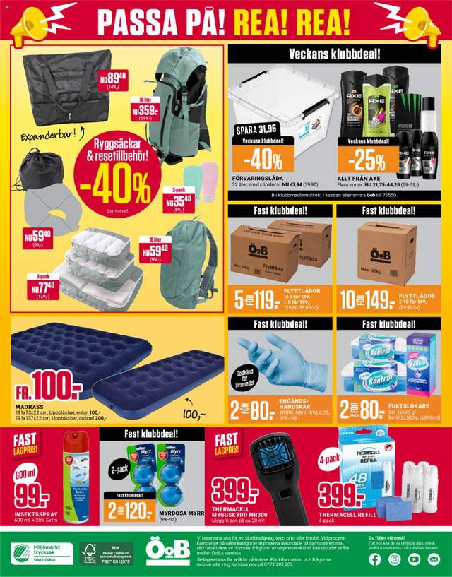 Nytt ÖoB reklamblad från 13/07
