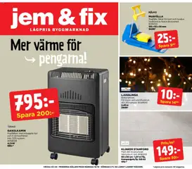 Förhandsgranska reklamblad Jem & Fix erbjudanden från butik Jem & Fix gäller från 19/10/2026