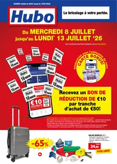 Voorbeeld van Hubo Publicité van winkel Hubo geldig vanaf 08/07/2026