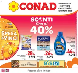 Anteprima dell'opuscolo Conad volantino Gonzaga dal negozio Conad valido da 21/10/2026