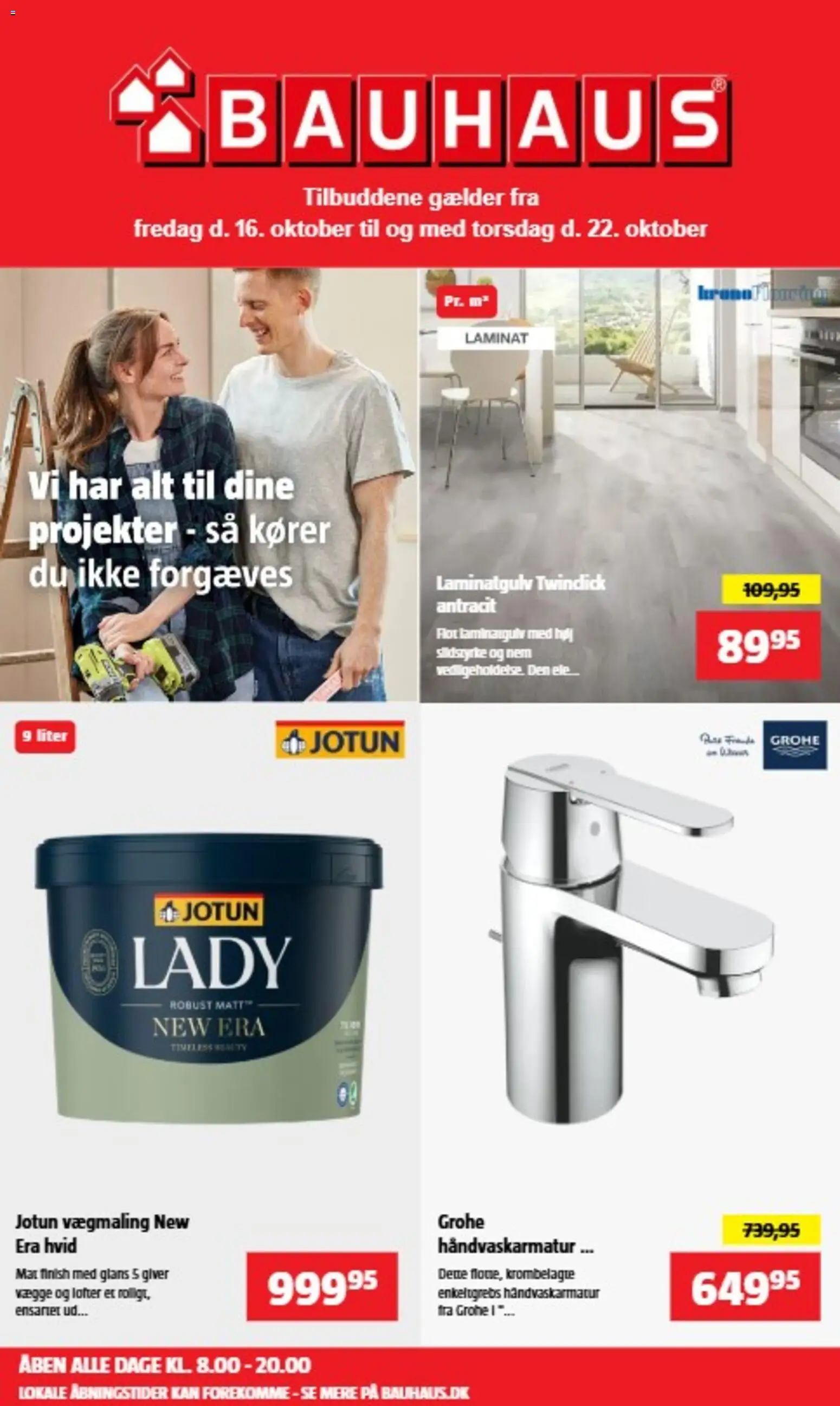 Eksempel på tilbudsavis Bauhaus - Tilbudsavis fra butik Bauhaus gyldig fra 20/10/2026