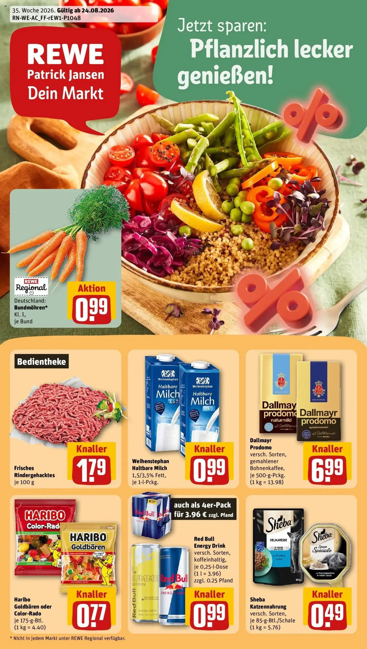 Vorschau von dem Prospekt des Geschäftes Rewe, gültig ab dem 24.08.2026