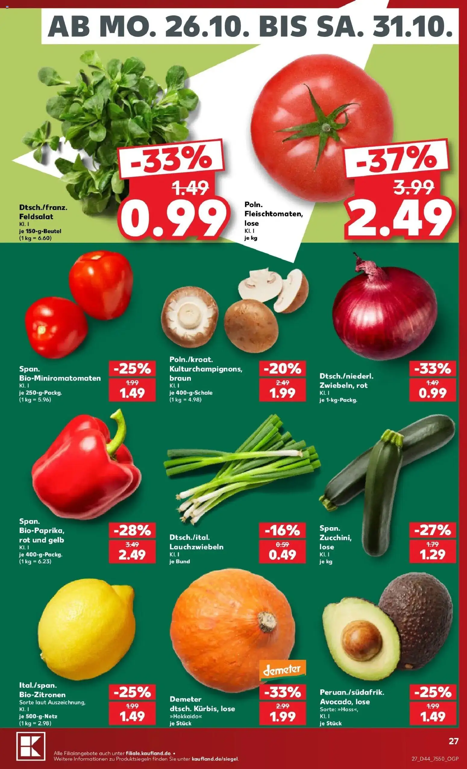 Vorschau von dem Prospekt des Geschäftes Kaufland, gültig ab dem 26.10.2026
