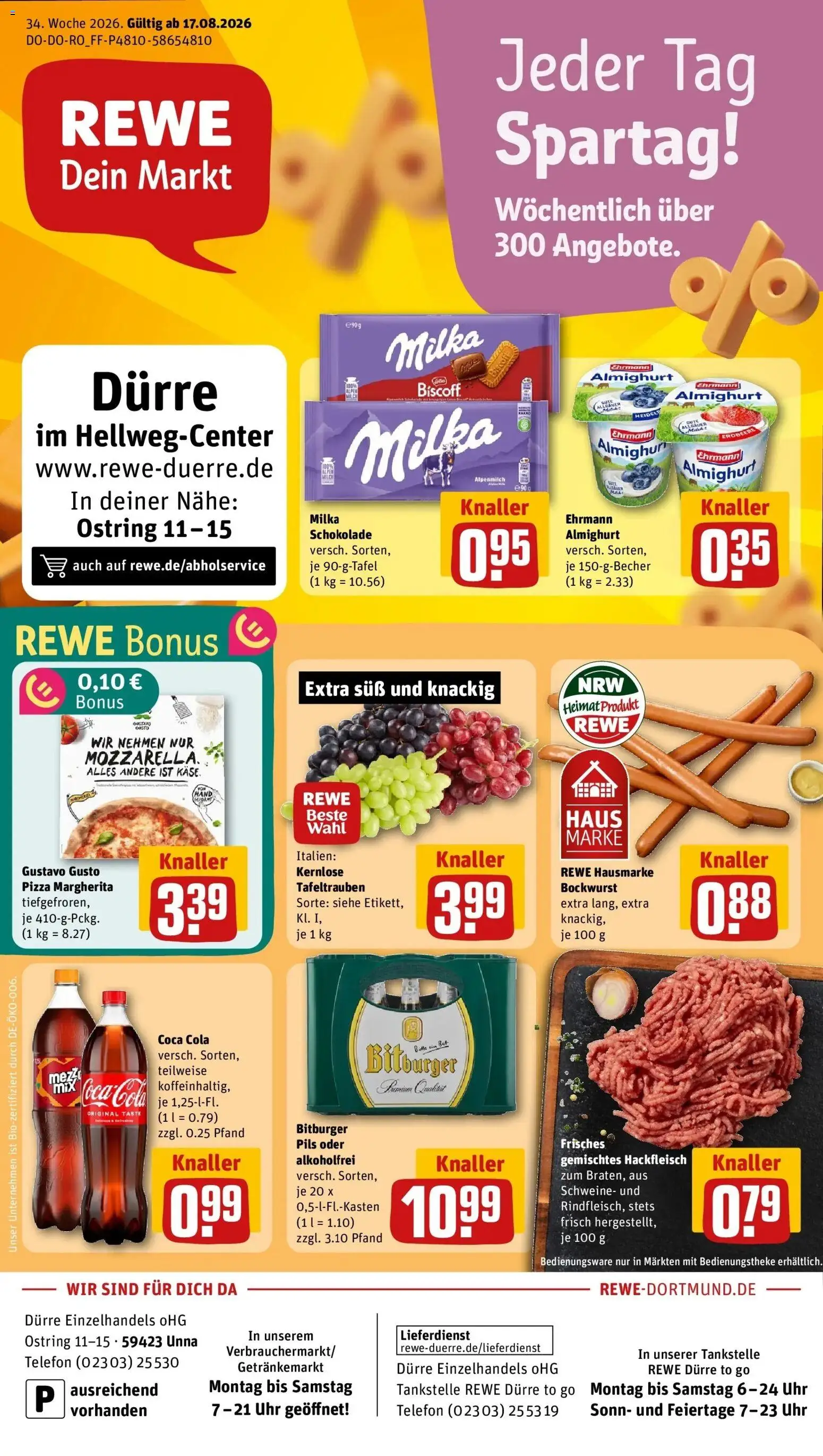 Vorschau von dem Prospekt des Geschäftes Rewe, gültig ab dem 17.08.2026