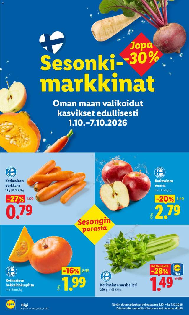 Uusi Lidl tarjouslehti alkaen 05/10