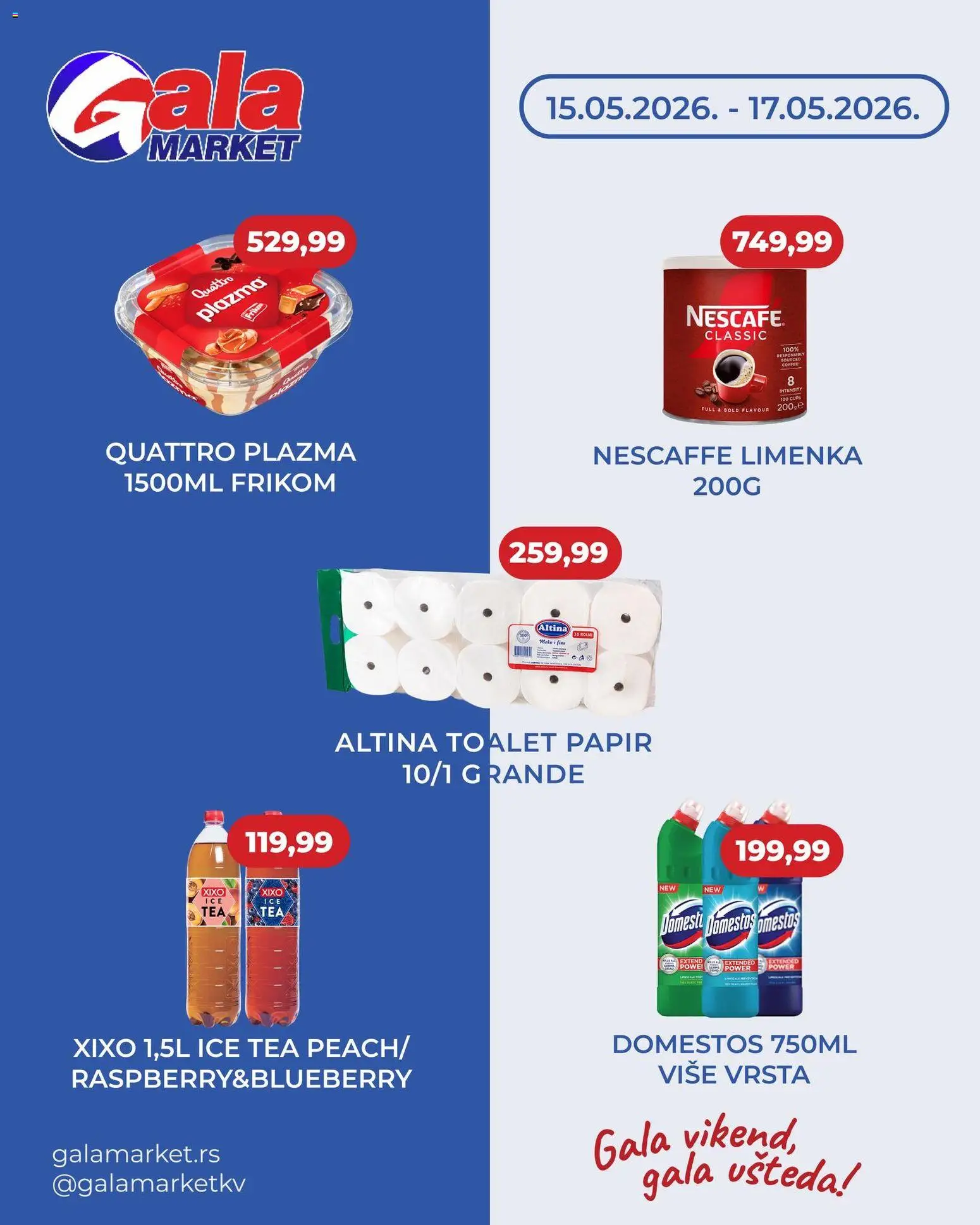 Pregled Gala MARKET kataloga - važi od 15.05.2026