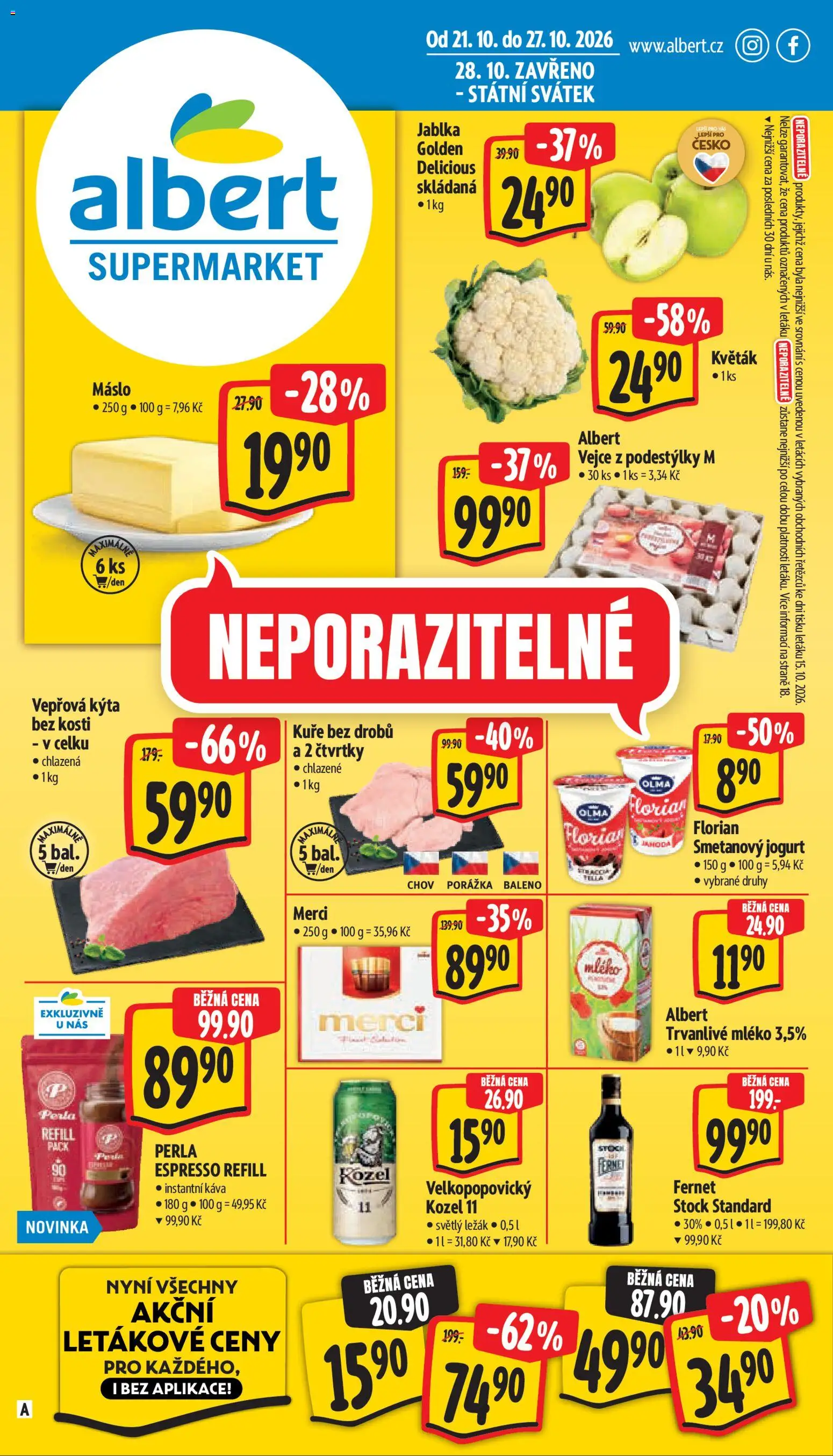 Náhled nabídky: Albert Albert leták - Supermarket platný od 21.10.2026