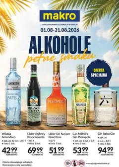Pogląd gazetki "Makro gazetka - Alkohole pełne smaku w halach" ze sklepu Makro ważnej od 01.08.2026