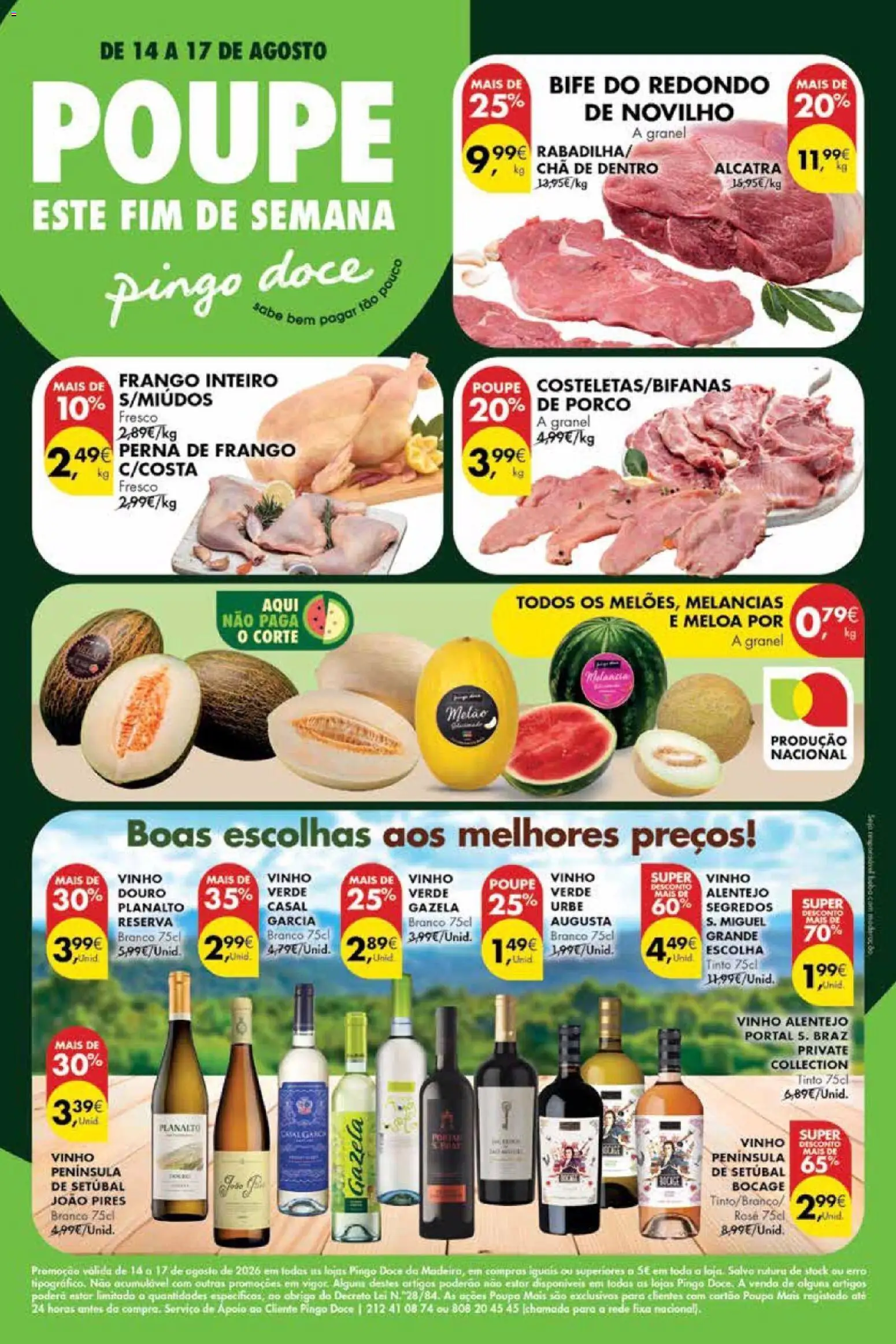 Pré-visualização do folheto da loja Pingo Doce válida a partir de 14/08/2026