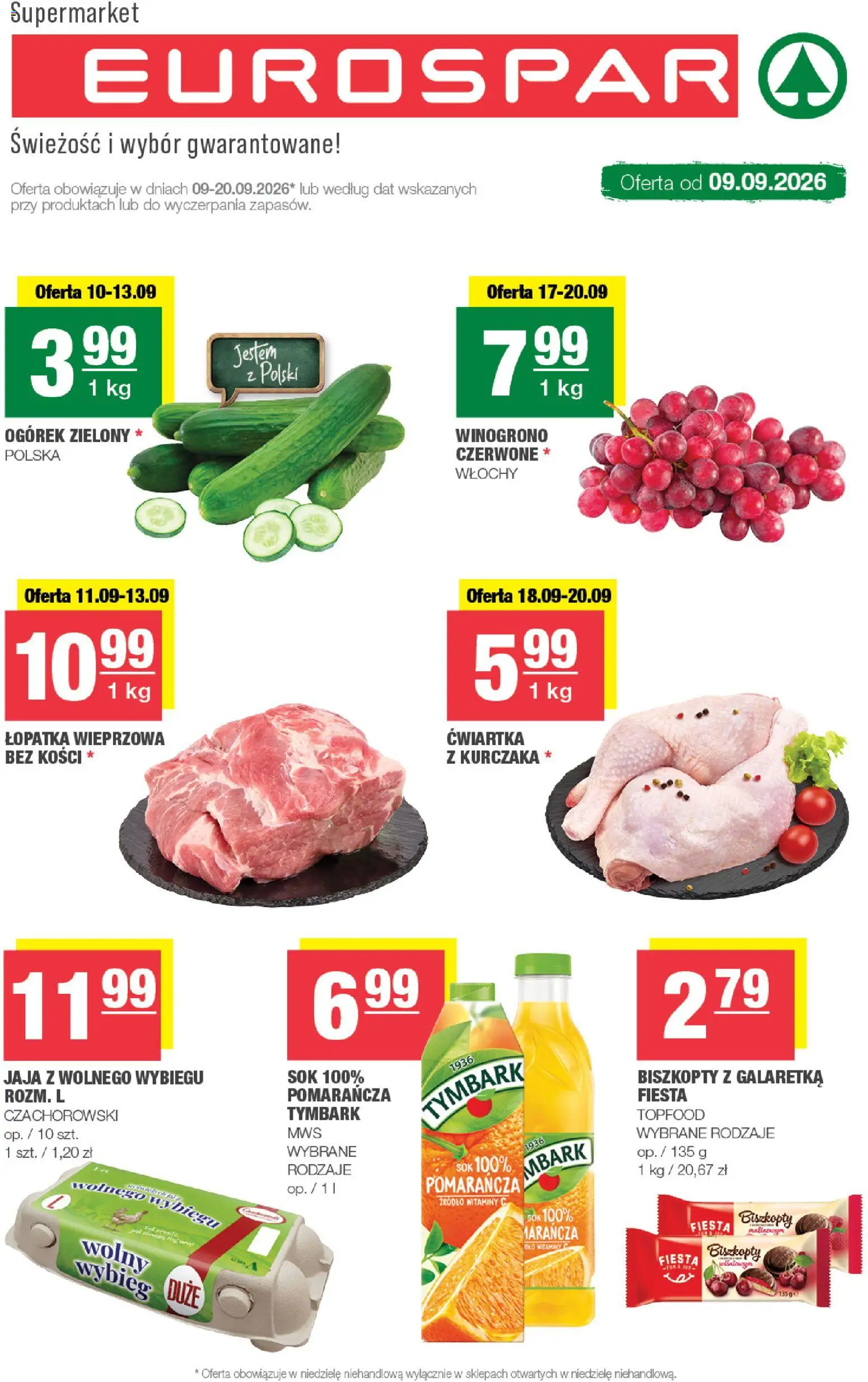 Pogląd gazetki "Spar gazetka - Eurospar" ze sklepu Spar ważnej od 09.09.2026
