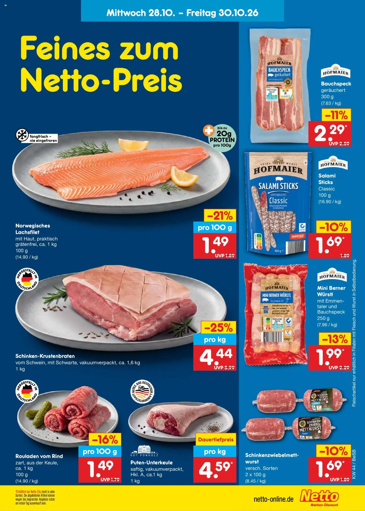 Vorschau von dem Prospekt des Geschäftes Netto Marken-Discount, gültig ab dem 26.10.2026