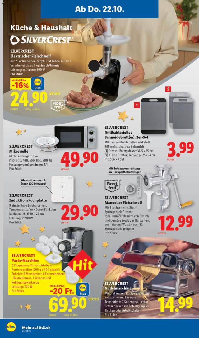Neue Lidl Aktionen ab 22.10.