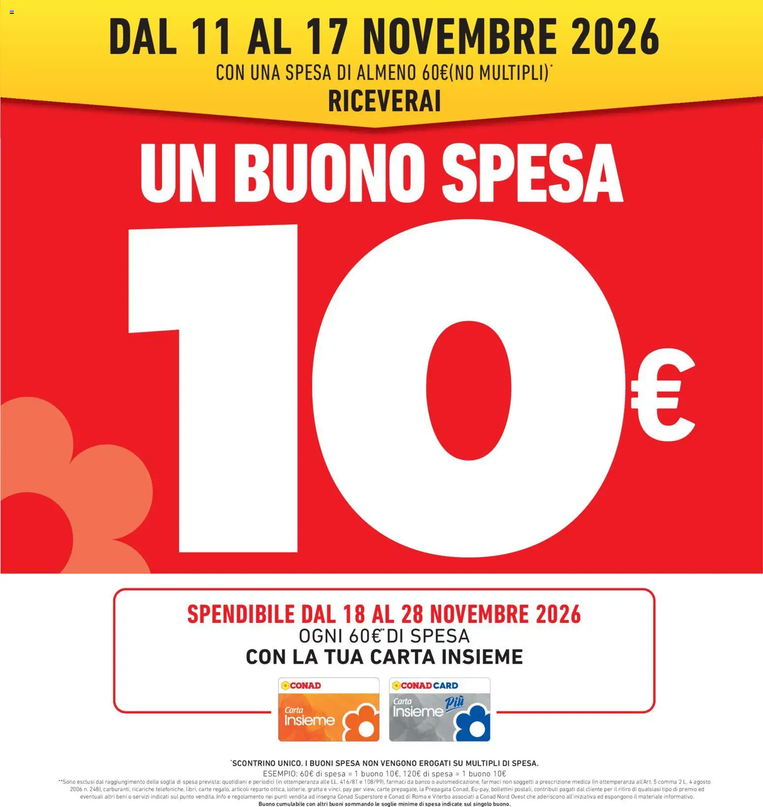 Anteprima dell'opuscolo Conad volantino Superstore Lazio dal negozio Conad valido da 05/11/2026