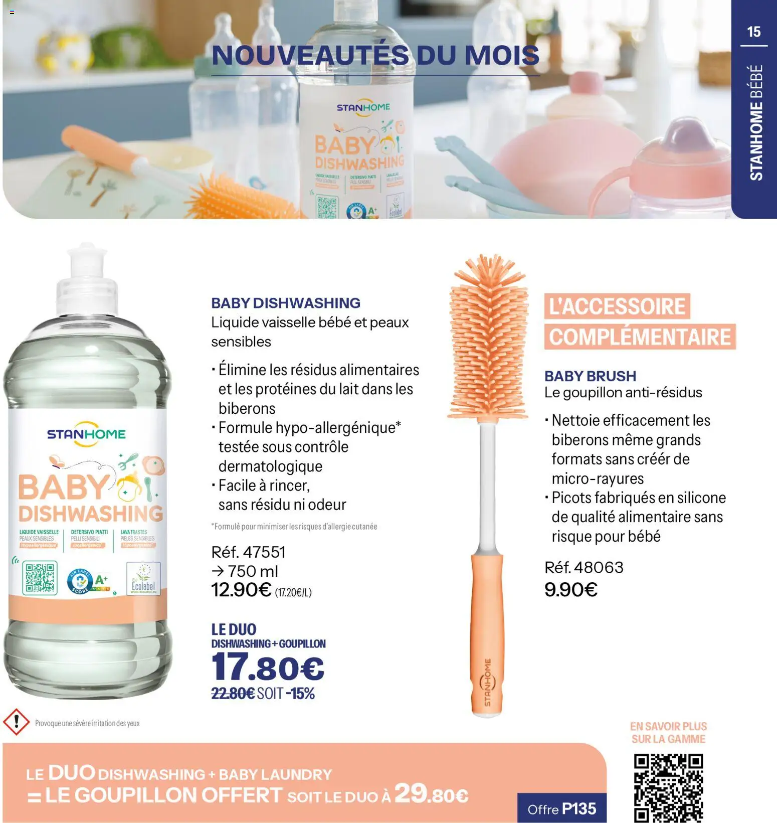 Prévisualisation de Stanhome catalogue du magasin Stanhome formulaire valide 31/08/2026 - Lait, Vaisselle, Biberons, Liquide vaisselle