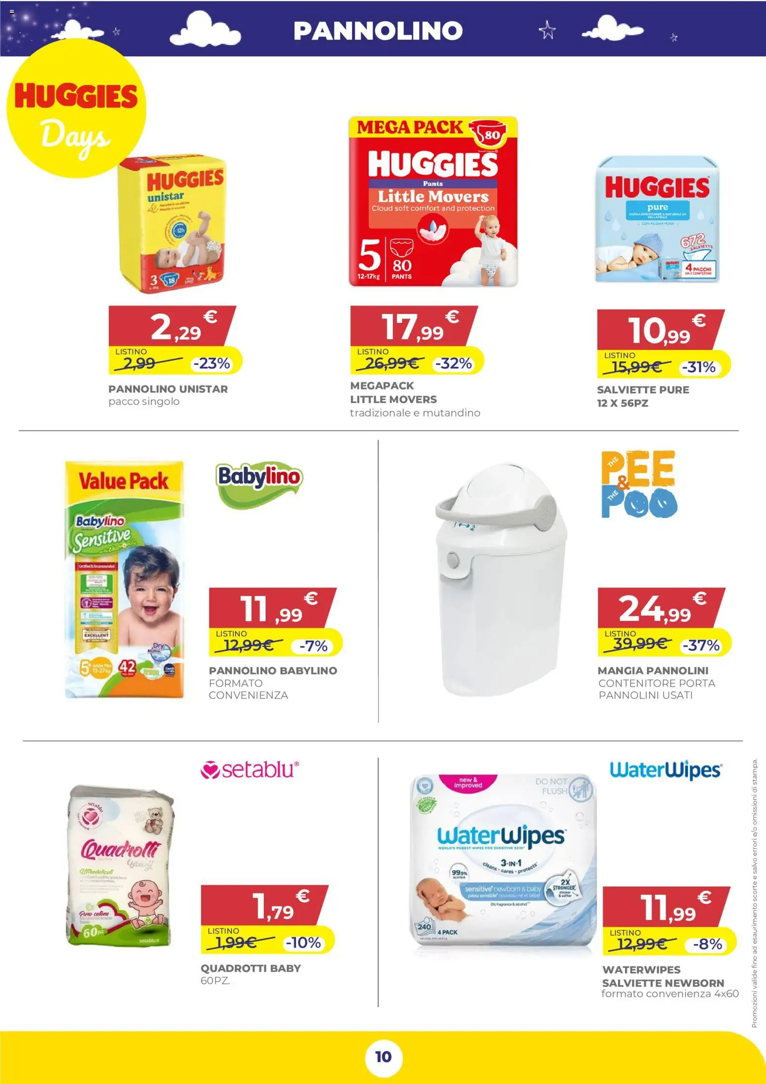 Anteprima dell'opuscolo Toys Center volantino Nuova Apertura Palermo dal negozio Toys Center valido da 29/10/2026 - Porta, Pannolini, Contenitore