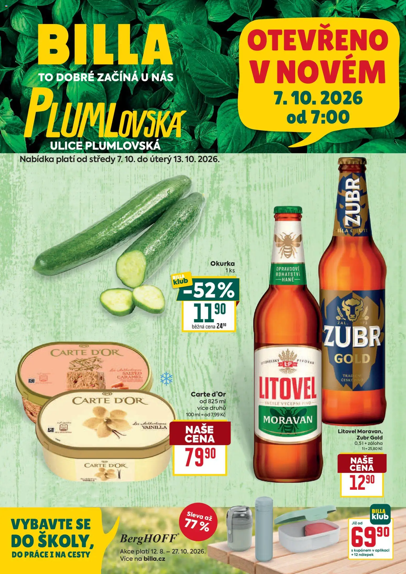 Náhled nabídky: Billa Billa leták - Prostějov platný od 07.10.2026